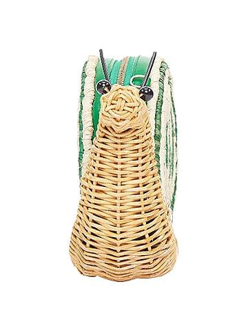 Kate Spade New York Kate Spade Spring Forward Wicker Snail raffia rattan crossbody clutch bag (view 2)