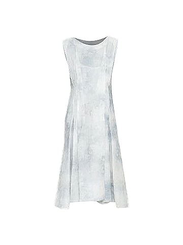 MARNI Marni tie dye print cotton round neck layered dress (view 1)