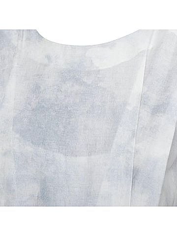 MARNI Marni tie dye print cotton round neck layered dress (view 2)