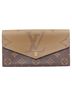 Louis Vuitton 100% Canvas Brown Louis Vuitton Sarah Monogram Reverse Giant canvas rectangular wallet One size - photo 1