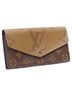 Louis Vuitton 100% Canvas Brown Louis Vuitton Sarah Monogram Reverse Giant canvas rectangular wallet One size - photo 4