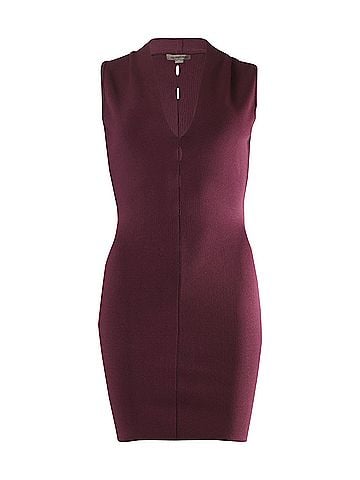Alexander Wang Alexander Wang Cut-Out Bodycon Dress in Burgundy Rayon  (view 1)