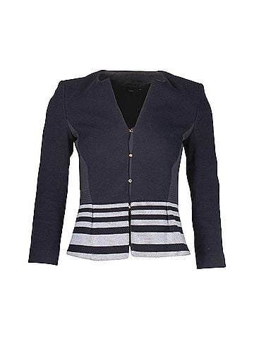 HUGO BOSS Boss Hugo Boss Jeisina Blazer in Navy Blue Cotton (view 1)