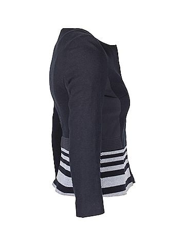 HUGO BOSS Boss Hugo Boss Jeisina Blazer in Navy Blue Cotton (view 2)