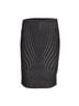Diane von Furstenberg 100% Wool Black Diane Von Furstenberg Jacquard Pencil Skirt in Black Wool Size 6 - photo 1