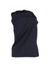Escada 100% Silk Blue Escada Draped Top in Navy Blue Silk Size 10 - photo 3