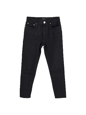 Mother of Pearl Mother of Pearl High Waisted Jeans in Black Cotton (view 1)
