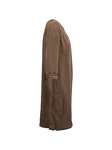 A.P.C. A.P.C. Belted 3/4 Sleeve Dress in Brown Cotton (view 2)