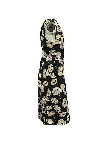 MARNI Marni Floral Print Midi Dress in Multicolor Cotton (view 2)