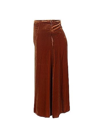 Joseph Joseph High-Waist Skirt in Brown Velvet (view 2)