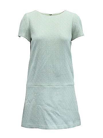 Alice + Olivia Alice + Olivia Textured Dress in White Polyester (view 1)