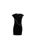 MSGM 100% Wool Black MSGM Frilled Knit Mini Dress in Black Wool Size S - photo 1