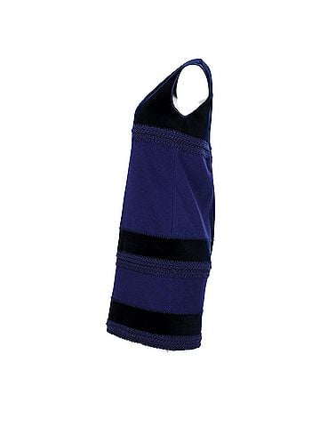 Alberta Ferretti Alberta Ferretti Colorblock Sleeveless Sheath Dress in Blue Wool (view 2)