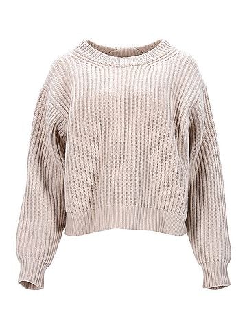 Acne Acne Studios Knit Sweater in Ecru Wool (view 1)