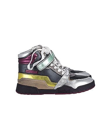 Isabel Marant Isabel Marant Bresse Metallic Colorblock High-Top Sneakers in Multicolor Leather (view 1)