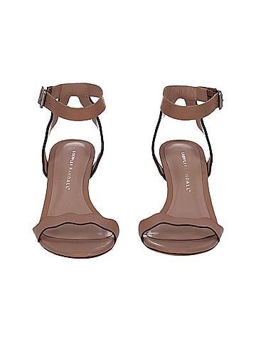 Loeffler Randall Loeffler Randall Reina Kitten Heel Sandals in Beige Leather (view 2)