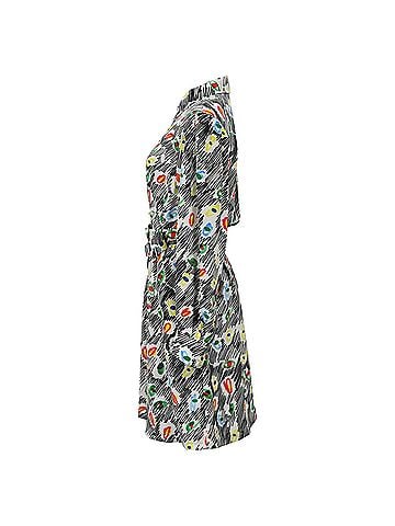 Moschino Moschino Couture Graffiti Print Shirt Dress in Multicolor Silk (view 2)