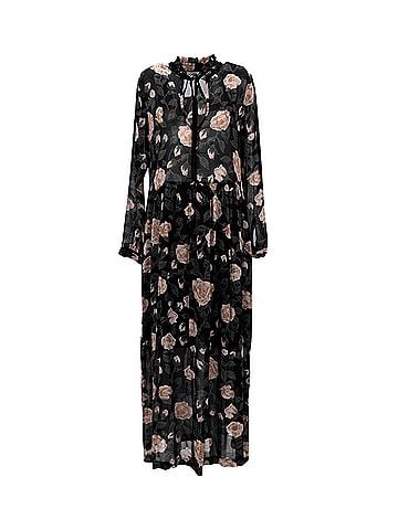 Ganni Ganni Carlton Georgette Maxi Dress in Floral Print Viscose (view 1)