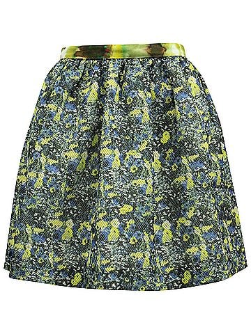 MSGM MSGM Printed Skirt in Multicolor Polyester (view 1)