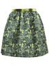 MSGM 100% Synthetic Multi Color MSGM Printed Skirt in Multicolor Polyester Size M - photo 1