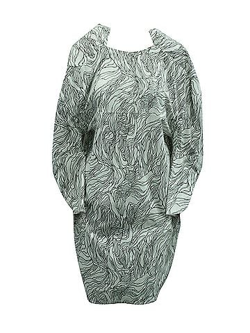 MARNI Marni Abstract Print Dress in Black and White Cotton (view 1)