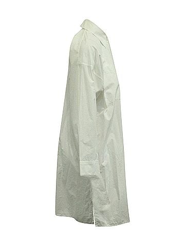Acne Acne Studios Oversized Shirt Dress in White Cotton (view 2)