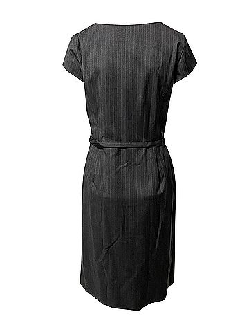 Joseph Joseph Pinstripe Dress in Grey Wool (view 2)