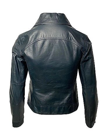 Chanel Chanel Motor Jacket in Green Leather  (view 2)
