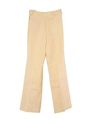 Acne Acne Studios Side Closure Trousers in Yellow Linen (view 1)