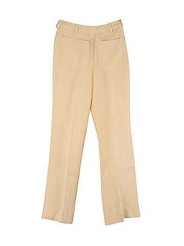 Acne Acne Studios Side Closure Trousers in Yellow Linen (view 2)