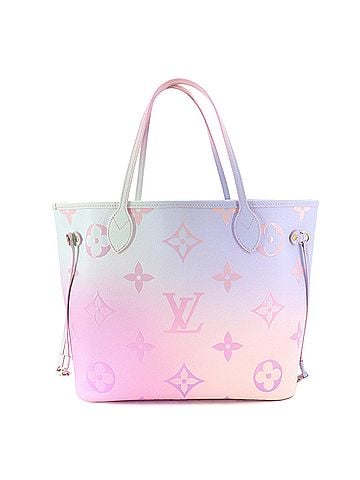 Louis Vuitton Spring in the City Neverfull MM Louis Vuitton Tote Handbag Monogram Canvas Sunrise Pastel M46077 RFID (view 2)