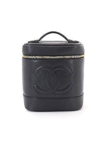 Chanel Chanel Vanity Handbag, Caviar Leather, Black, A01998, Coco Mark, Gold Hardware. (view 1)