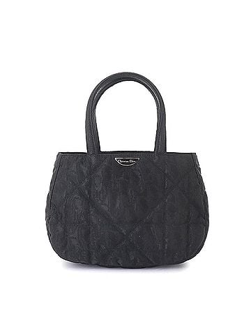 Christian Dior Christian Dior Trotter Mini Handbag, Nylon Leather, Black with Silver Hardware (view 1)