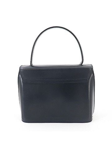 Céline Celine CELINE Handbag Leather Navy Gold Hardware (view 2)