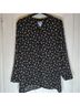 Pendleton 100% Polyester Floral Black Long Sleeve Blouse Size 12 - photo 6