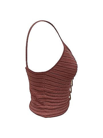 Dion Lee Dion Lee Central Chain Cami Top in Old Rose Viscose (view 2)