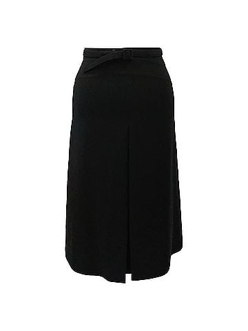 Gucci Gucci Belted Midi Skirt in Black Polyester  (view 1)