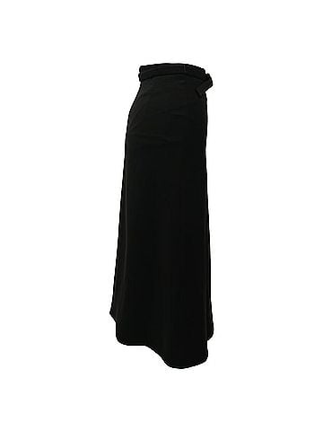 Gucci Gucci Belted Midi Skirt in Black Polyester  (view 2)