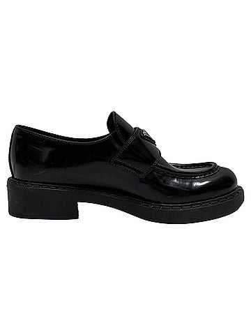 Prada Prada Brushed Loafers in Black Leather (view 1)