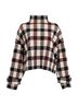 Victoria Beckham 100% Other Multi Color Victoria Victoria Beckham Cropped Plaid Funnel-Neck Jacquard Sweater in Multicolor Viscose Size S - photo 1