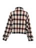 Victoria Beckham 100% Other Multi Color Victoria Victoria Beckham Cropped Plaid Funnel-Neck Jacquard Sweater in Multicolor Viscose Size S - photo 3