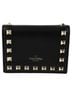 Mario Valentino 100% Leather Black Rockstud Bi-fold Wallet One size - photo 4