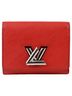 Louis Vuitton 100% Leather Red Twist Compact Wallet One size - photo 1