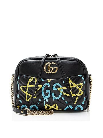 Gucci Gucci Matelasse Leather GG Marmont Ghost Medium Camera Bag (view 1)