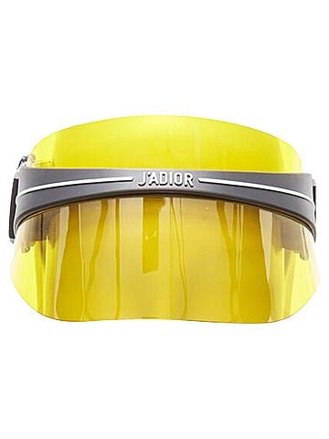 Christian Dior Christian Dior DiorClub1 Signatire yellow visor shield hat (view 1)
