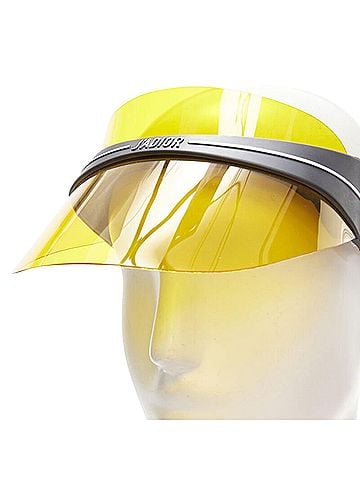 Christian Dior Christian Dior DiorClub1 Signatire yellow visor shield hat (view 2)
