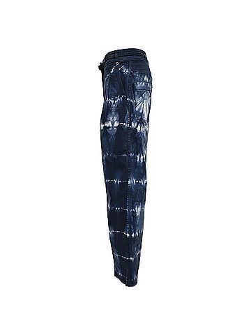 Ulla Johnson  Ulla Johnson Apollo Tie-Dyed Tapered Jeans in Blue Cotton (view 2)