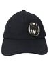 Miu Miu 100% Leather Black Logo Baseball Cap Size One size - photo 2