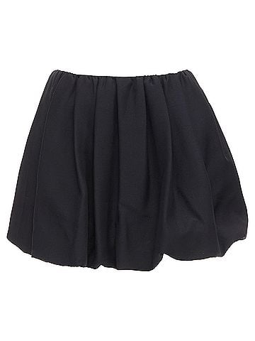 Mario Valentino VALENTINO 2023 black crepe couture silk puff ball bubble skirt IT38 XS (view 1)