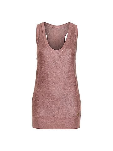 Gucci GUCCI metallic copper coated GG logo charm knit mini dress M (view 1)